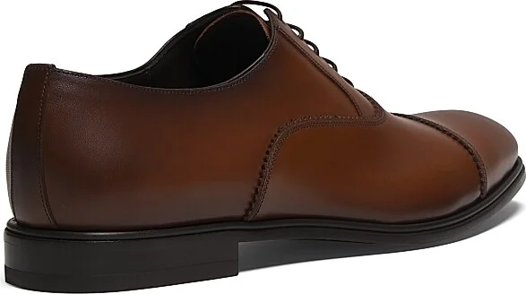 Men's Leather Cap-Toe Oxfords - Natural - Size 7 - Image 3
