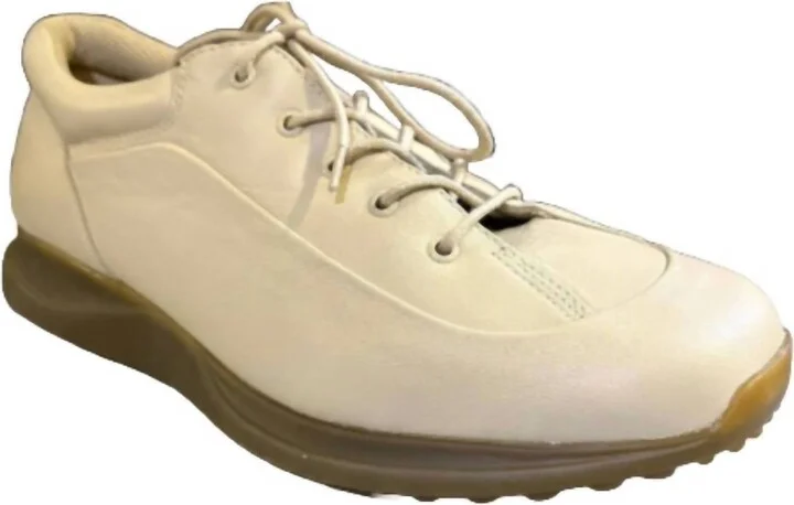 Men's Leather Casual Sneakers In Wool