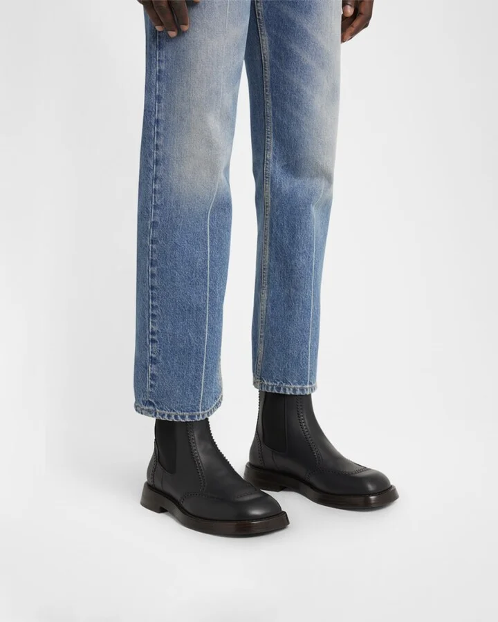 Men's Leather Chelsea Boots - Image 3