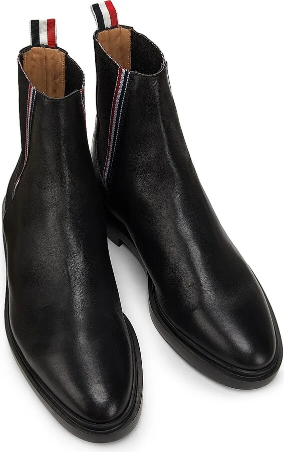 Men's Leather Chelsea Boots - Black - Size 11 - Image 4