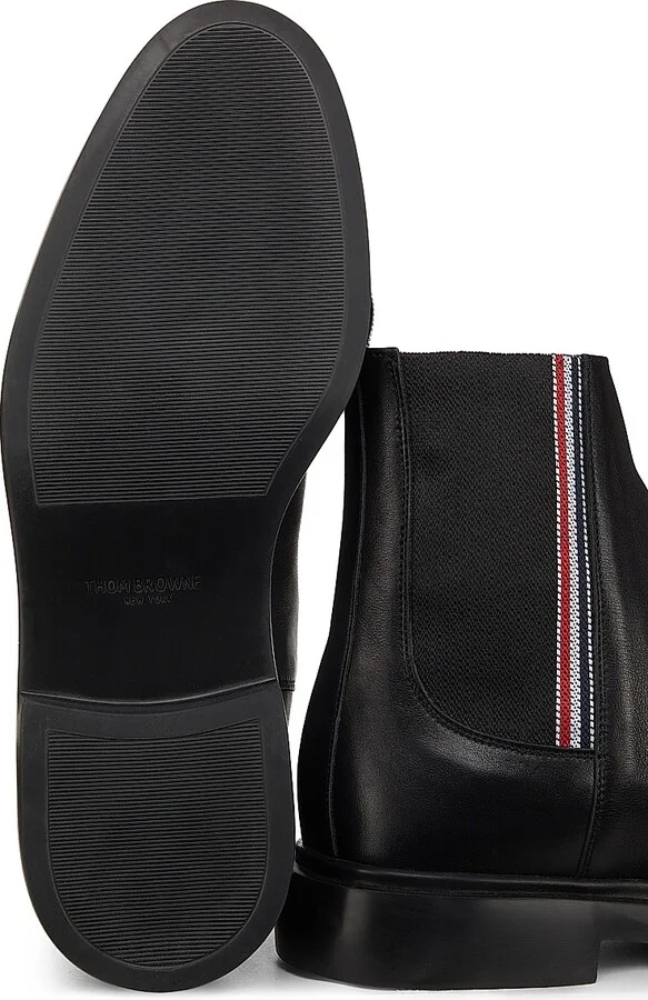 Men's Leather Chelsea Boots - Black - Size 11 - Image 6