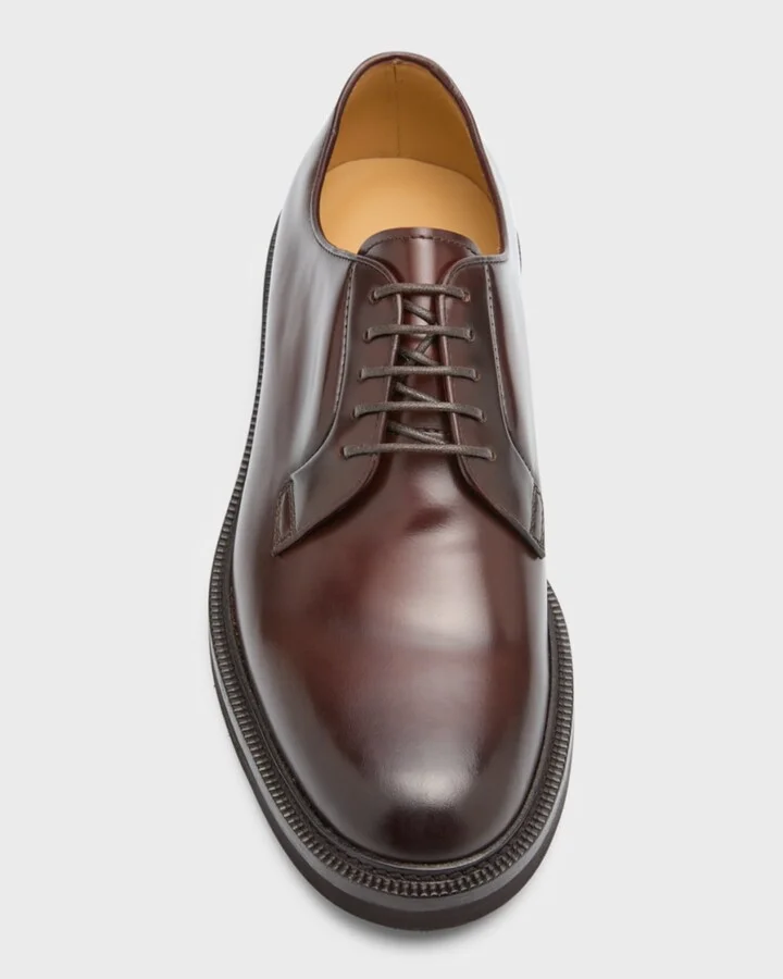 Men's Leather Derby Shoes - Image 5