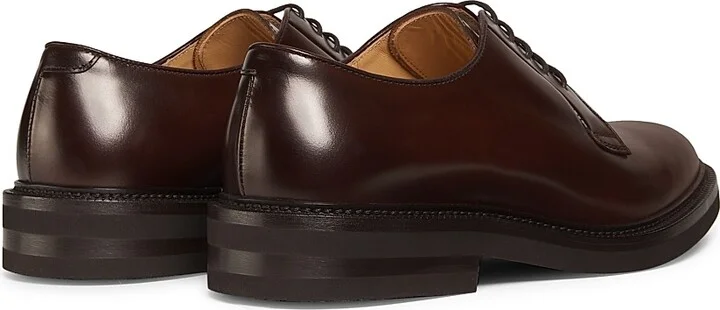 Men's Leather Derbys - Brown - Size 8 - Image 3