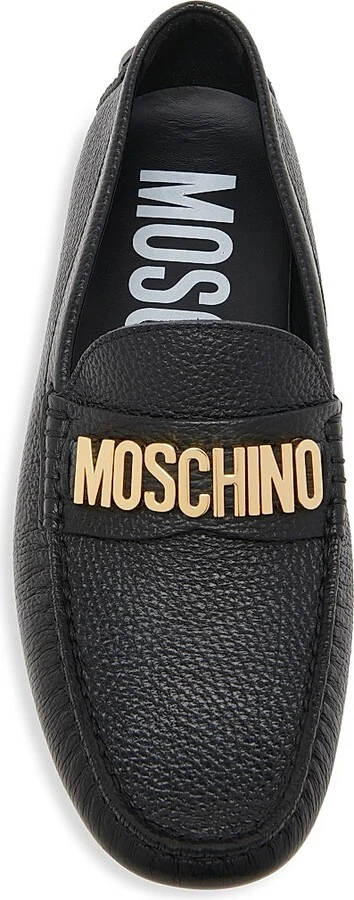 Men's Leather Driving Loafers - Black - Size 6 - Image 5