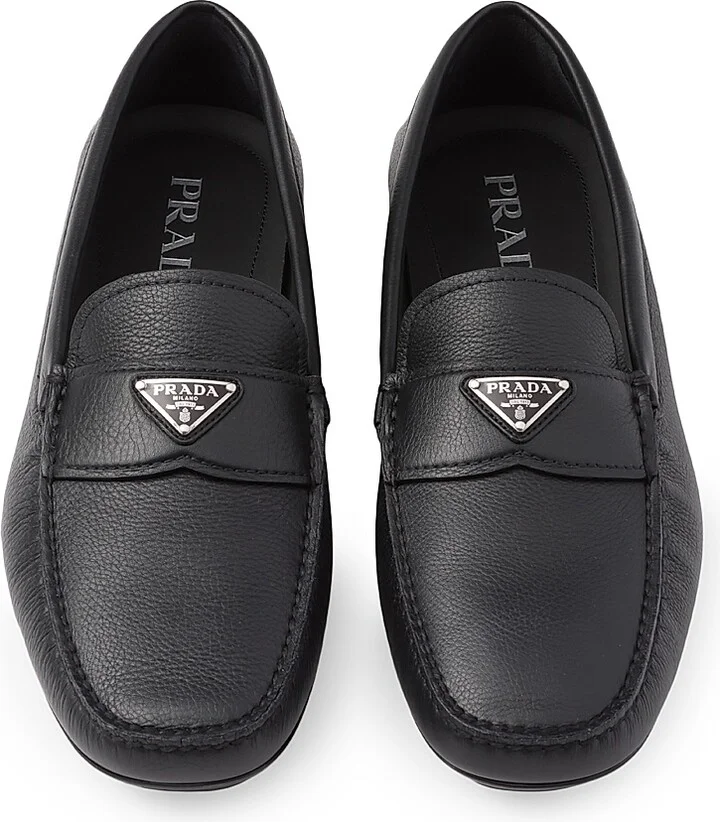 Men's Leather Driving Shoes - Black - Size 5 - Image 3