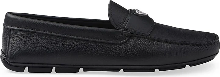 Men's Leather Driving Shoes - Black - Size 5
