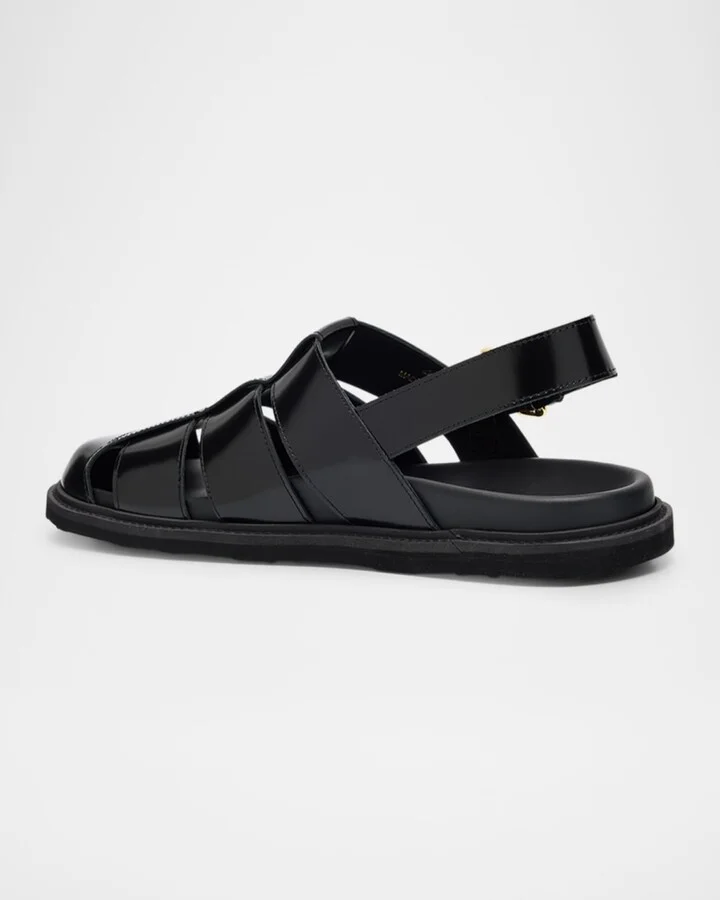 Men's Leather Fisherman Sandals - Image 2