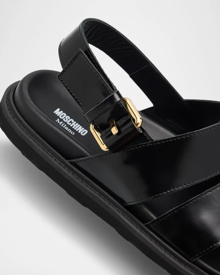 Men's Leather Fisherman Sandals - Image 4