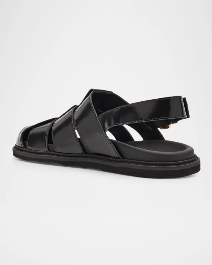 Men's Leather Fisherman Sandals - Image 3