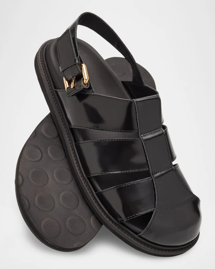 Men's Leather Fisherman Sandals - Image 6