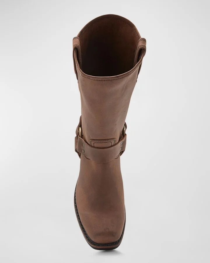 Men's Leather Harness Boots - Image 3