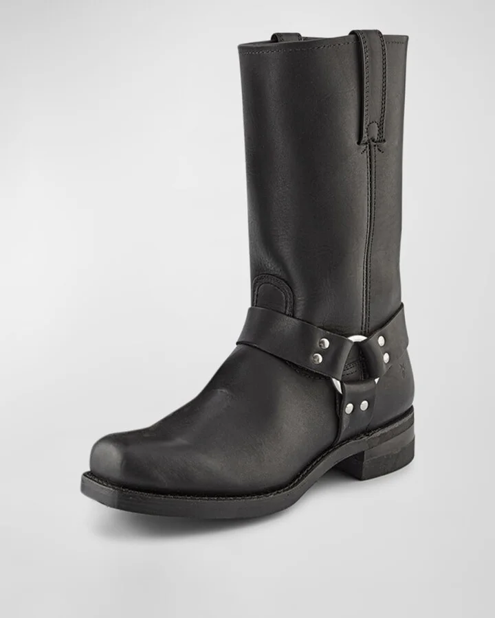Men's Leather Harness Boots - Image 5