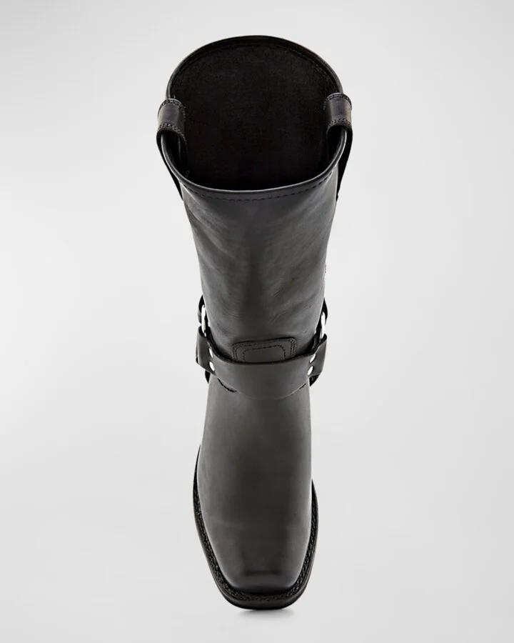 Men's Leather Harness Boots - Image 6