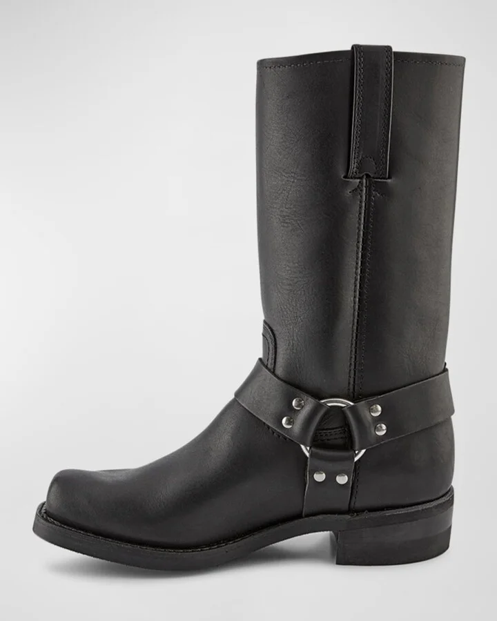 Men's Leather Harness Boots - Image 7