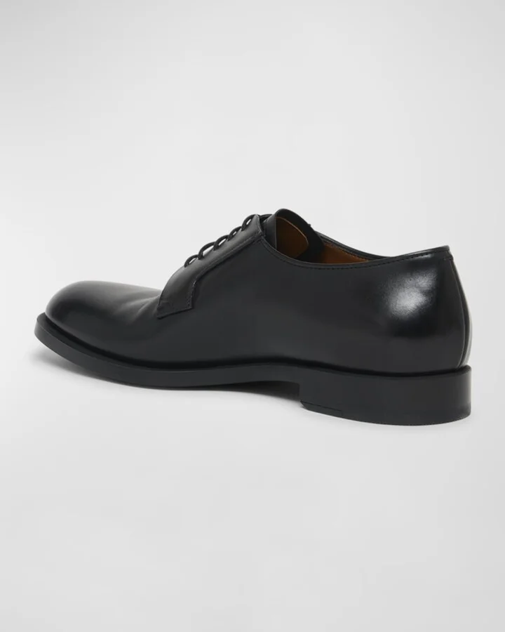 Men's Leather Lace-Up Derby Loafers - Image 9