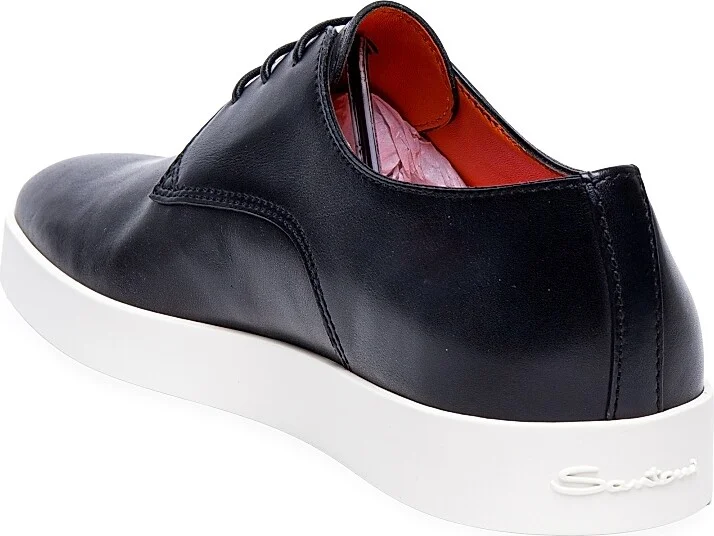 Men's Leather Lace-Up Oxfords - Grey - Size 7.5 - Image 3