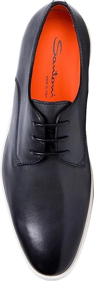 Men's Leather Lace-Up Oxfords - Grey - Size 7.5 - Image 5