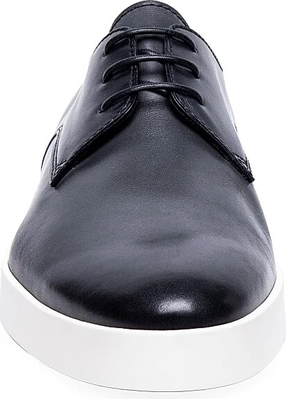 Men's Leather Lace-Up Oxfords - Grey - Size 7.5 - Image 6