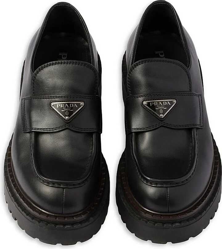 Men's Leather Loafers - Black - Size 7 - Image 2