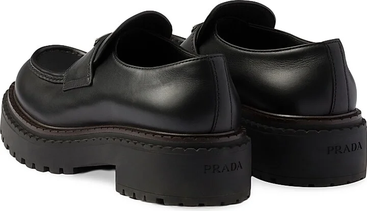 Men's Leather Loafers - Black - Size 7 - Image 3