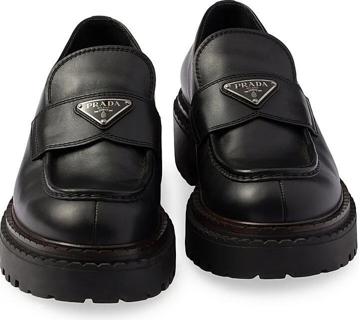 Men's Leather Loafers - Black - Size 7 - Image 4