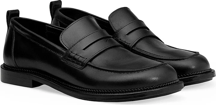 Men's Leather Loafers - Black - Size 7 - Image 2