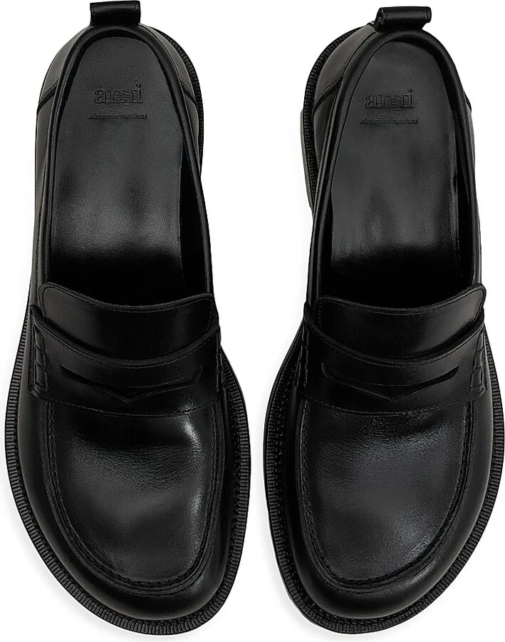 Men's Leather Loafers - Black - Size 7 - Image 4