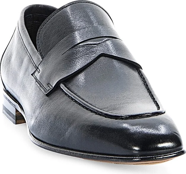 Men's Leather Loafers - Black - Size 8.5 - Image 2