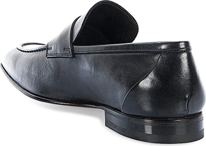 Men's Leather Loafers - Black - Size 8.5 - Image 3
