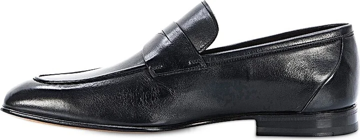Men's Leather Loafers - Black - Size 8.5 - Image 4