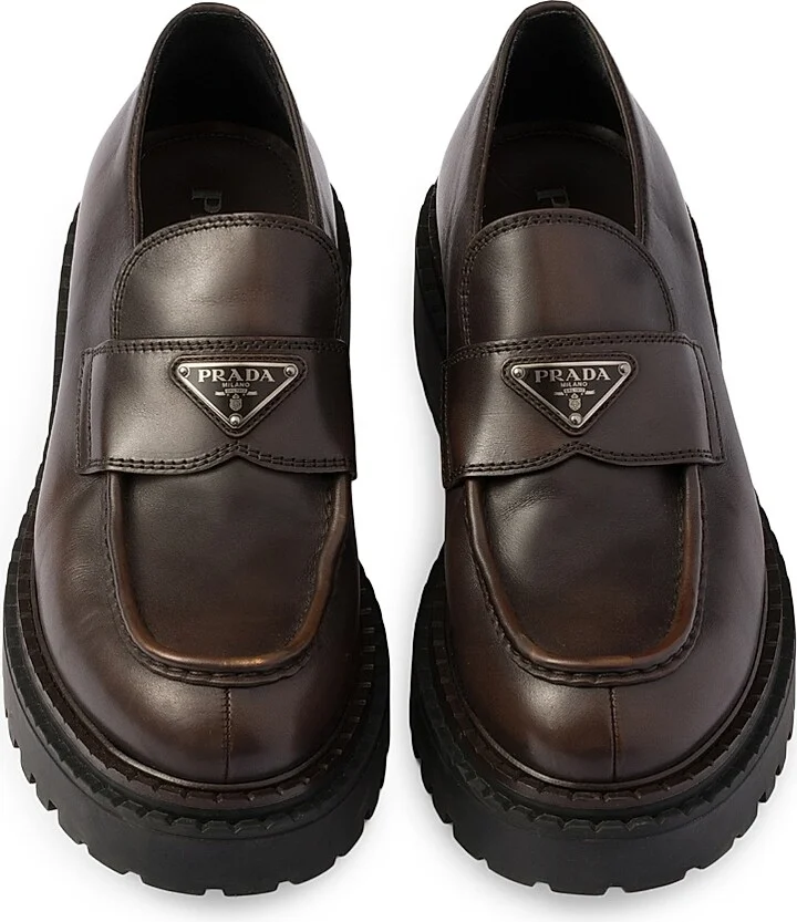 Men's Leather Loafers - Brown - Size 5 - Image 2