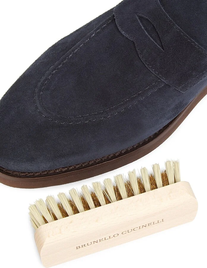 Men's Leather Loafers - Navy - Size 9 - Image 5