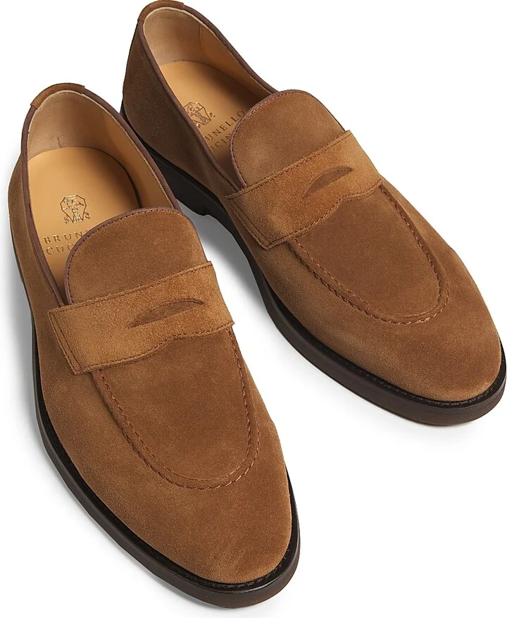Men's Leather Loafers - Navy - Size 9 - Image 9