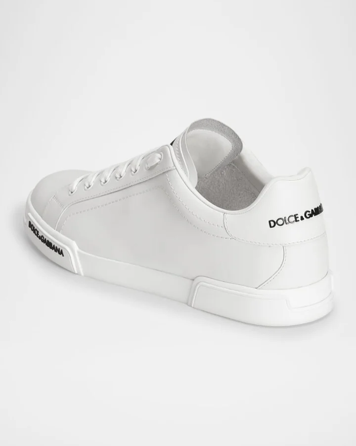 Men's Leather Low-Top Sneakers - Image 5