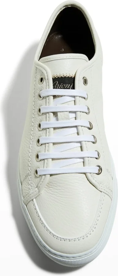 Men's Leather Low-Top Sneakers - Image 2