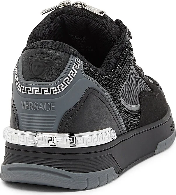 Men's Leather Low-Top Sneakers - Black Palladium - Size 7 - Image 3