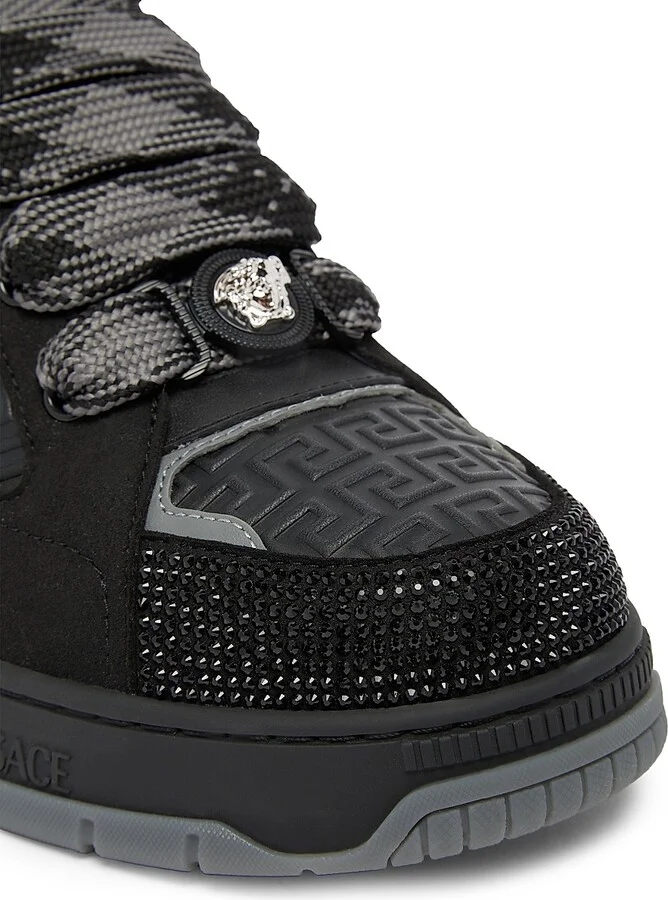 Men's Leather Low-Top Sneakers - Black Palladium - Size 7 - Image 6