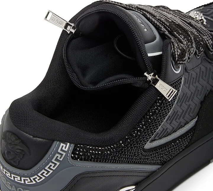 Men's Leather Low-Top Sneakers - Black Palladium - Size 7 - Image 8