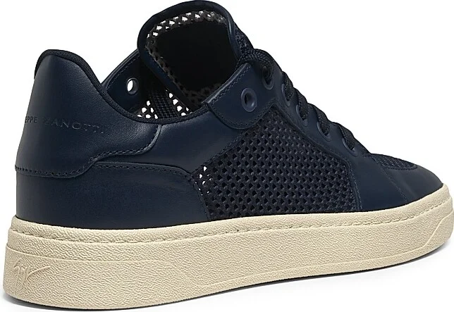 Men's Leather Low-Top Sneakers - Space - Size 6 - Image 3