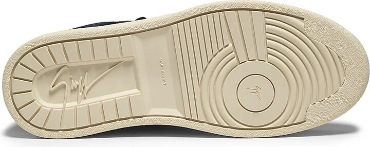Men's Leather Low-Top Sneakers - Space - Size 6 - Image 6