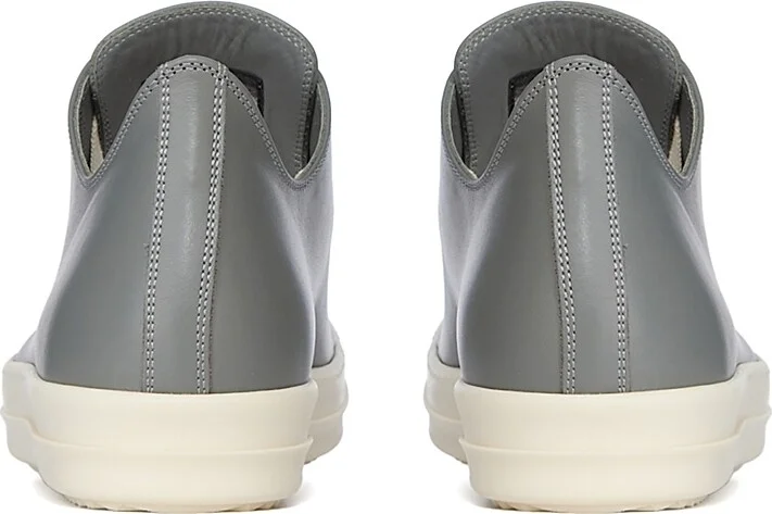 Men's Leather Low-Top Sneakers - Washed Indigo - Size 11 - Image 3