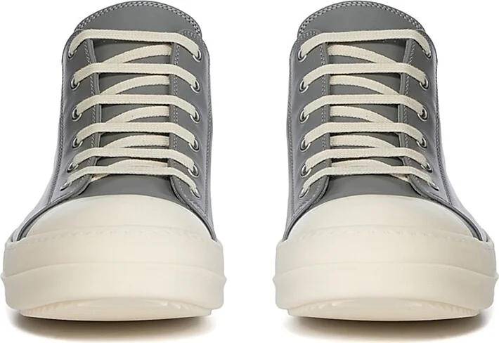 Men's Leather Low-Top Sneakers - Washed Indigo - Size 11 - Image 4
