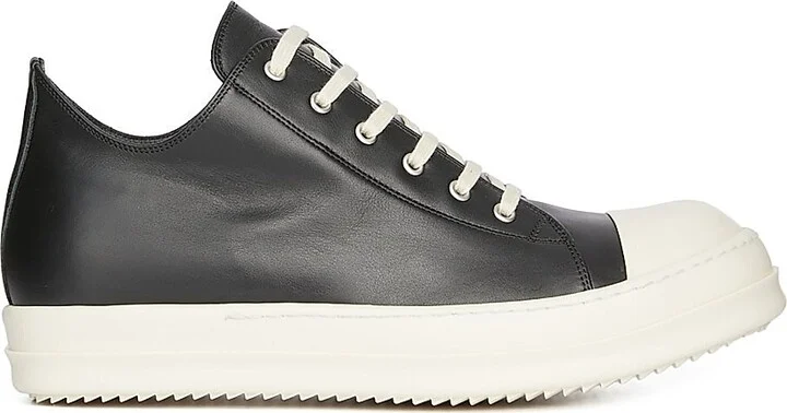 Men's Leather Low-Top Sneakers - Washed Indigo - Size 11 - Image 10