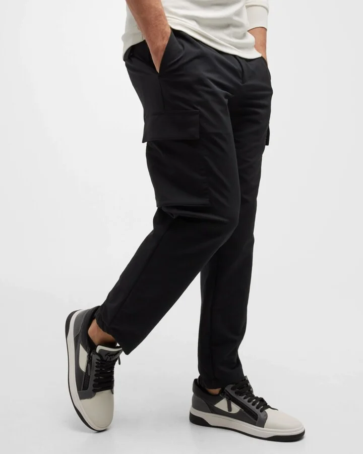 Men's Leather Low-Top Zip Sneakers - Image 3