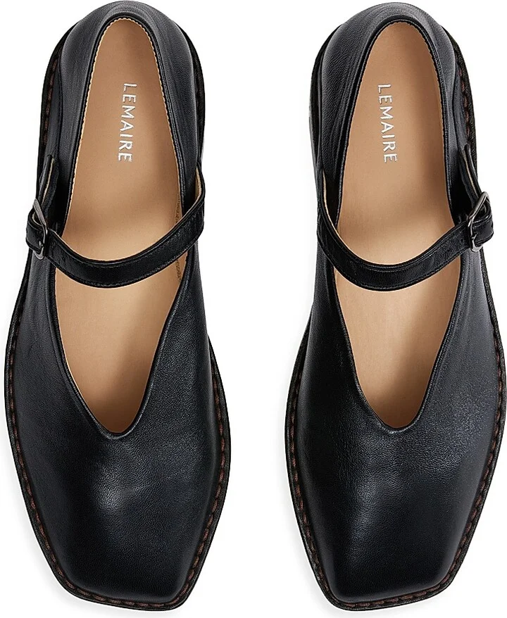 Men's Leather Mary Janes - Black - Size 7 - Image 4
