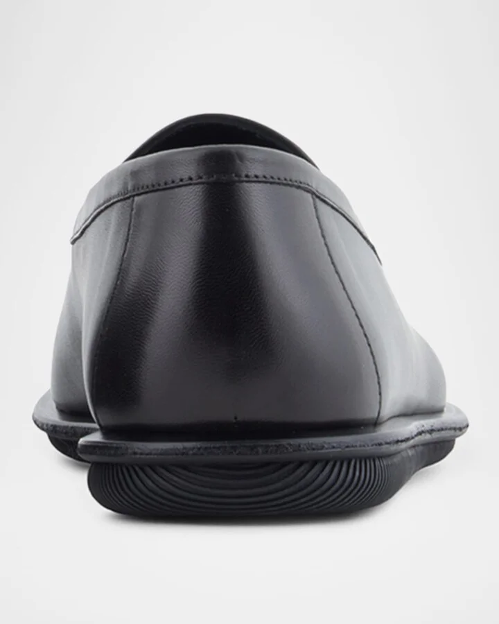 Men's Leather Monogram Slipper Loafers - Image 3