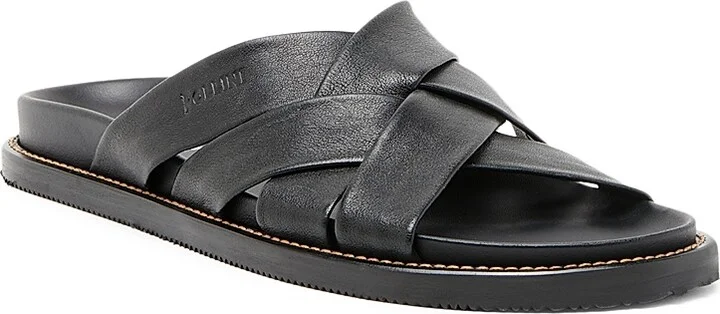 Men's Leather Mules - Black - Size 6 - Image 2
