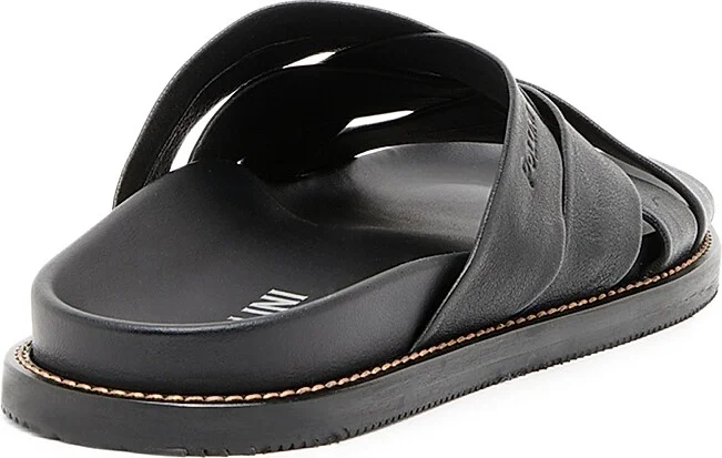Men's Leather Mules - Black - Size 6 - Image 3