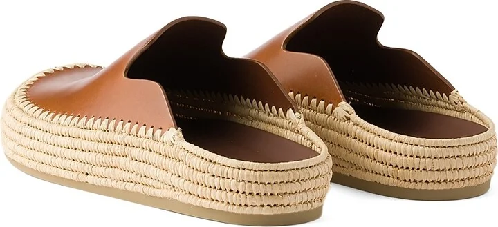 Men's Leather Mules - Brown - Size 7 - Image 3