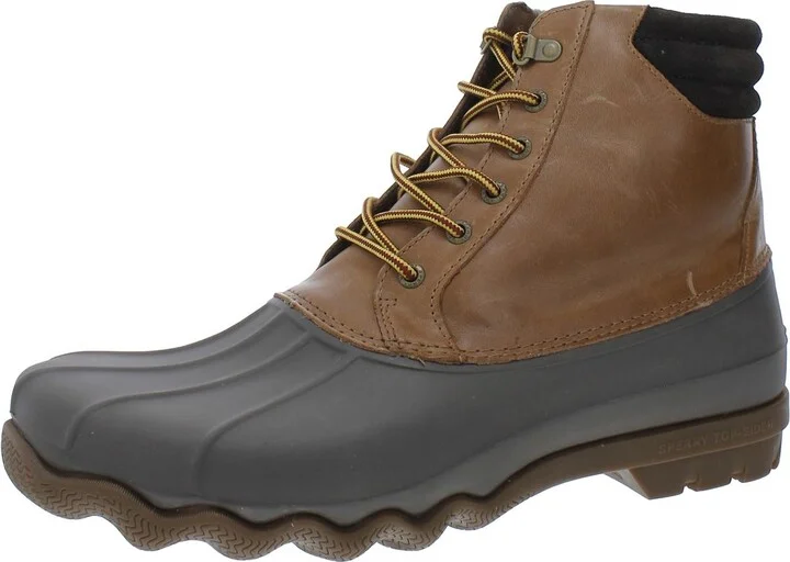 Mens Leather Outdoor Ankle Boots